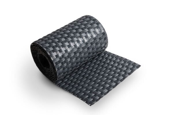 Bande aspect rotin 255x10cm Gris anthracite