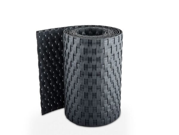 Bande aspect rotin 255x19cm Gris anthracite