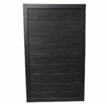 Porte de portillon avec structure en aluminium et remplissage en lame en composite